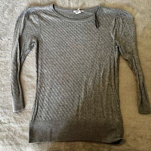 H&M Heather Gray Knit Top